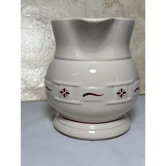 Longaberger Woven Traditions Red 2Qt Milk Pitcher - NWOB - Picture 7 of 7